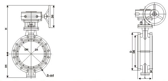 D643H氣動法蘭(lán)連接金屬(shǔ)密封蝶閥(fa)