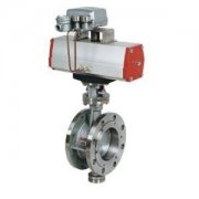  D643H氣動(dòng)法蘭式(shì)彈性硬(yìng)密封蝶(die)閥